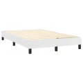 cadre de lit avec matelas Blanc 120x200cm Similicuir