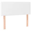 cadre de lit avec matelas Blanc 120x200cm Similicuir