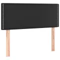 cadre de lit avec matelas Noir 90x200 cm Similicuir