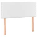 cadre de lit avec matelas Blanc 80x200 cm Similicuir