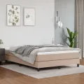 cadre de lit Cappuccino 140x190 cm Similicuir
