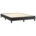 cadre de lit avec matelas Noir 140x190 cm Similicuir