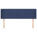 Tête de lit avec oreilles Bleu 147x16x78/88 cm Tissu