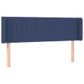 Tête de lit à LED Bleu 147x16x78/88 cm Tissu