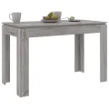 Table à dîner sonoma gris 120x60x76 cm bois d'ingénierie