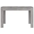 Table à dîner sonoma gris 120x60x76 cm bois d'ingénierie