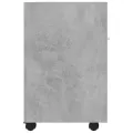 Armoire latérale avec roues Gris béton 33x38x60 cm Aggloméré