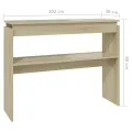 Table console Chêne sonoma 102x30x80 cm Aggloméré