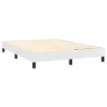 cadre de lit avec matelas Blanc 140x190cm Similicuir