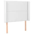 cadre de lit matelas LED Blanc 90x200cm Similicuir