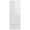 Table console Blanc brillant 105x30x80 cm Aggloméré