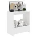 Table d'appoint Blanc 50x26x50 cm Aggloméré