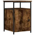 Tables de chevet 2 pcs chêne fumé 40x42x60 cm bois d'ingénierie
