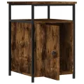 Tables de chevet 2 pcs chêne fumé 40x42x60 cm bois d'ingénierie