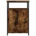 Tables de chevet 2 pcs chêne fumé 40x42x60 cm bois d'ingénierie