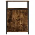 Tables de chevet 2 pcs chêne fumé 40x42x60 cm bois d'ingénierie