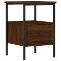 Tables de chevet 2 pcs chêne marron 34x36x50 cm bois ingénierie