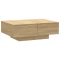 Table basse Chêne sonoma 90x60x31 cm Aggloméré