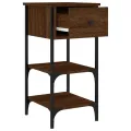 Tables de chevet 2 pcs chêne marron 34x36x70 cm bois ingénierie