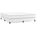 cadre de lit avec matelas Blanc 180x200cm Similicuir