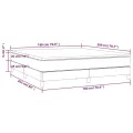 cadre de lit avec matelas Blanc 180x200cm Similicuir