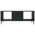 Table basse noir 102x50x40 cm bois d'ingénierie