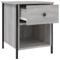 Tables de chevet 2 pcs sonoma gris 40x42x50cm bois d'ingénierie