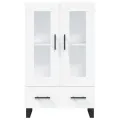 Buffet haut blanc 69,5x31x115 cm bois d'ingénierie