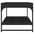 Table basse noir 100x49x45 cm bois d'ingénierie