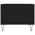 Tables basses 2 pcs noir 50x50x40 cm bois d'ingénierie