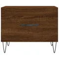 Tables basses 2 pcs chêne marron 50x50x40 cm bois d'ingénierie