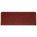 Tapis d'escalier autocollants 15 pcs 65x24,5x3,5 cm Rouge