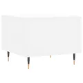 Table basse blanc 50x50x40 cm bois d'ingénierie