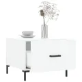 Tables basses 2 pcs blanc 50x50x40 cm bois d'ingénierie