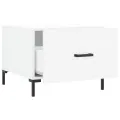 Tables basses 2 pcs blanc 50x50x40 cm bois d'ingénierie