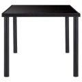 Ensemble de salle à manger 7 pcs Similicuir Noir