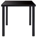 Ensemble de salle à manger 11 pcs Similicuir Noir