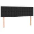 cadre de lit avec matelas Noir 140x200 cm Similicuir