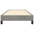 Cadre de lit Gris clair 90x190 cm Velours