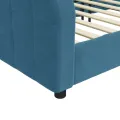 Lit de repos bleu 80x200 cm velours