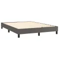 cadre de lit avec matelas Gris 140x200 cm Similicuir