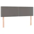 cadre de lit avec matelas Gris 140x200 cm Similicuir