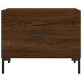 Tables basses 2 pcs chêne marron 50x50x40 cm bois d'ingénierie