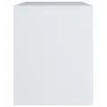 Tables de chevet 2 pcs Blanc 40x30x40 cm Bois d'ingénierie