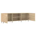 Meuble TV chêne sonoma 150x30x50 cm bois d'ingénierie