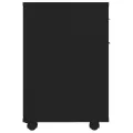 Armoire à roulettes Noir 45x38x54 cm Aggloméré