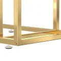 Table d'appoint pour ordinateur Noir 50x35x65 cm Verre trempé