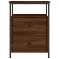 Tables de chevet 2 pcs chêne marron 44x45x60 cm bois ingénierie