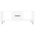 Table basse blanc 102x50x40 cm bois d'ingénierie