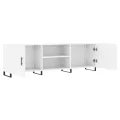 Meuble TV blanc 150x30x50 cm bois d'ingénierie